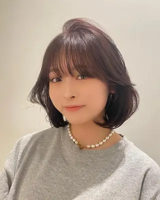 ミディアム カラー 🌿レイヤー/ブリー チ/🌿JINのヘアスタイル