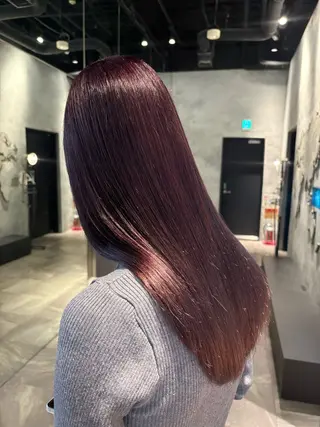 ロング カラー 🫧寒色カラー/透明 感ブラック/Risaのヘアスタイル