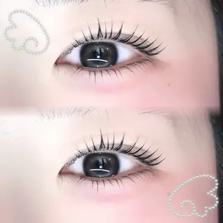 マツエク・マツパ 🩶LED＆ダブル フラットRAN🪽のマツエク・マツパデザイン