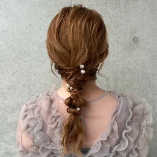 ヘアアレンジ 🎀絶対かわいい🎀 モテ髪ヘアセット🎶のヘアスタイル