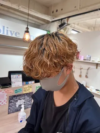 ミディアム パーマ メンズ メンズカットパーマ ✂️ JOYAのヘアスタイル