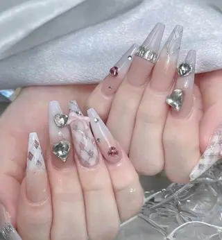 ネイル Nailグリン 🍑のネイルデザイン