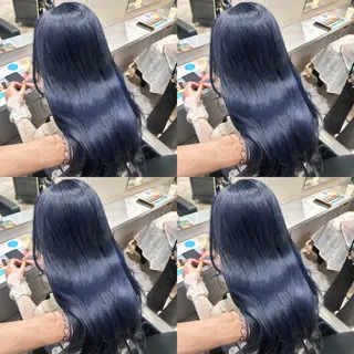 セミロング カラー ブリーチなし透明感 カラー🤍ྀིきららのヘアスタイル
