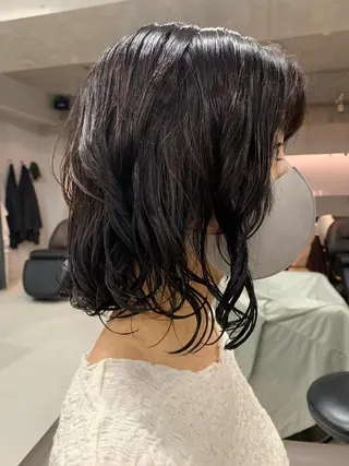 パーマ ボブパーマコテ巻き風 パーマNo1深江秀平のヘアスタイル
