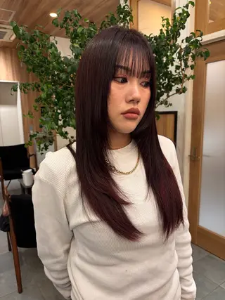 ロング 銀座/髪質改善/ 艶感カラー/岸田佳祐のヘアスタイル