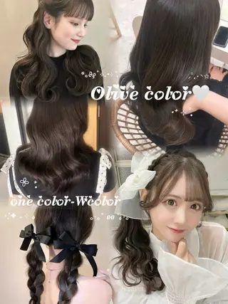 ロング カラーモデル募集✨️ YUKI🎀☁️のヘアスタイル