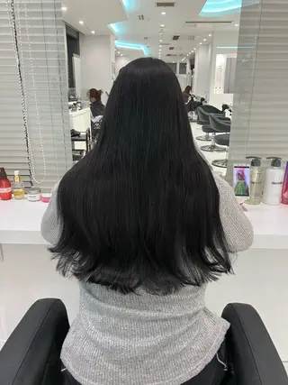 ロング カラー ヘアアレンジ 💓色落ちまで綺麗な 垢抜けカラー💓のヘアスタイル