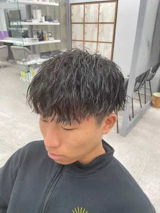 パーマ メンズ 京都河原町 メンズパーマ助川龍哉のヘアスタイル