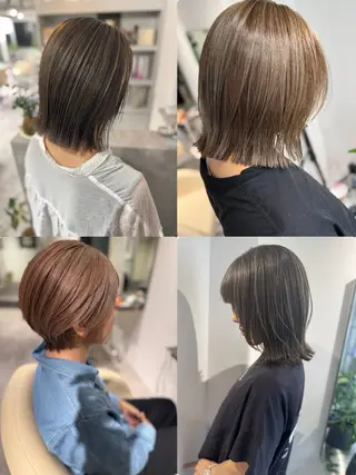 ショート カラー 夜23時まで予約🉑 reverieあきらのヘアスタイル