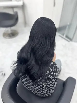 カラー 🌸春の暗髪カラー 🌸透明感ヘアのヘアスタイル