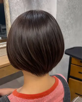 ショート カラー ショート✖️縮毛矯正 ✂️秋山知穂✂️のヘアスタイル