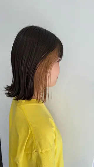 ミディアム カラー 透明感カラー さきのヘアスタイル