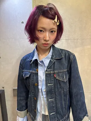 ショート レイヤーカット\ウル フ　chinatsuのヘアスタイル