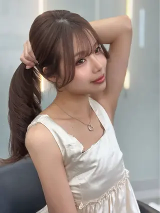 セミロング 西尾 彩那のヘアスタイル