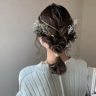 ミディアム ヘアアレンジ 本間 結衣のヘアスタイル