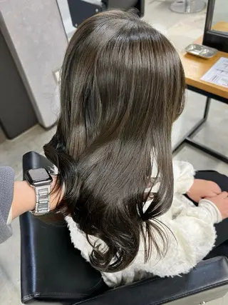 セミロング lafit kaede/韓国ヘアのヘアスタイル