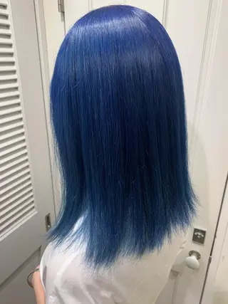 ミディアム 渋谷ハイトーン/ デザインカラー阿部のヘアスタイル