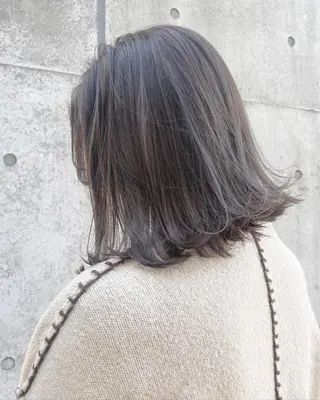 セミロング カラー 髪質改善/艶カラー /EisoAkariのヘアスタイル