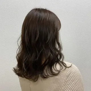 ミディアム カラー もりたみかこ 美容師お休み中のヘアスタイル