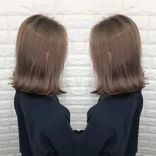 ショート バレイヤージュ ボブ🌈ナツヤのヘアスタイル