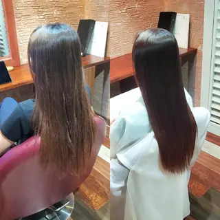 ロング カラー 髪質改善 常世田のヘアスタイル