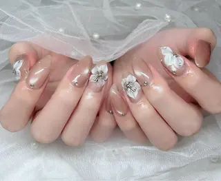 ネイル 🎀PG🩵 ネイルサロンのネイルデザイン