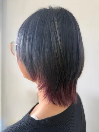 ミディアム カラー アダニヤ ナツキのヘアスタイル