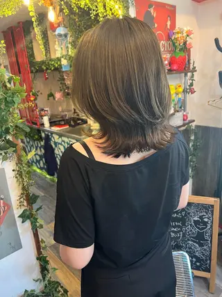 セミロング カラー カラーパティシエ facce🌼ikoのヘアスタイル
