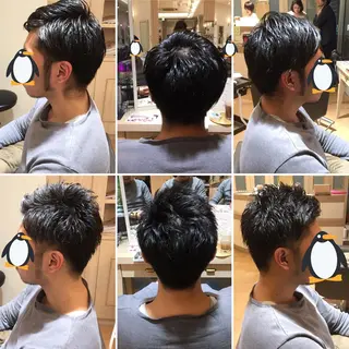 ショート メンズ 白浜 サキのヘアスタイル