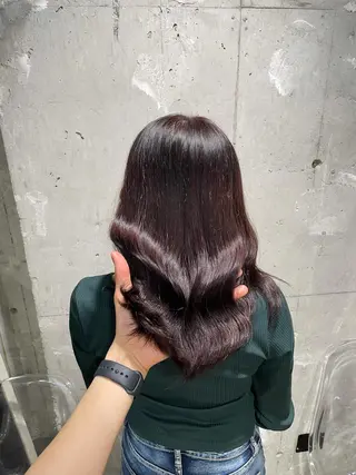 ミディアム カラー ベージュカラー💖 やすひろのヘアスタイル