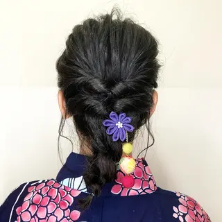 ミディアム ヘアアレンジ KONOMI スタイリストのヘアスタイル