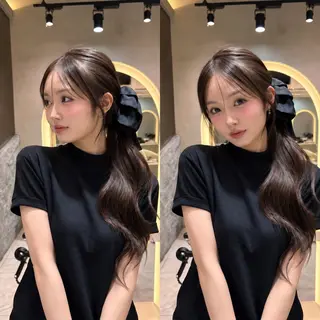 ロング 韓国レイヤー 田中 励也のヘアスタイル