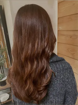ロング 艶髪/暖色カラー🌹 ⭐︎KOHEYのヘアスタイル