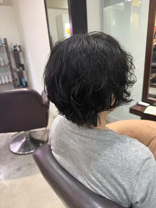 ショート パーマ カ ズ サ ✴︎のヘアスタイル