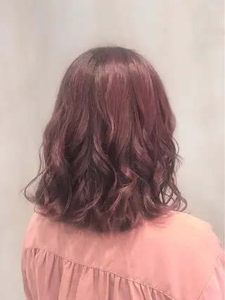 ミディアム カラー ヘアアレンジ TOKI /透明感/原宿のヘアスタイル