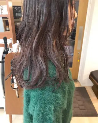ロング カラー クニモトハルナ ボブ/柔らかカラーのヘアスタイル