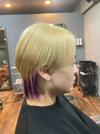 ショート カラー メンズ FUGO原宿【代表】 髪質改善/イイヌマのヘアスタイル