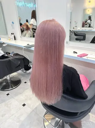 ロング カラー 韓国風艶カラー🪽 yuuna🪽🍨のヘアスタイル