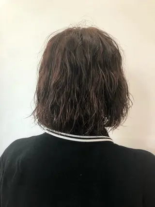 ミディアム カラー パーマ 高山🐬髪質改善 池袋で縮毛矯正のヘアスタイル