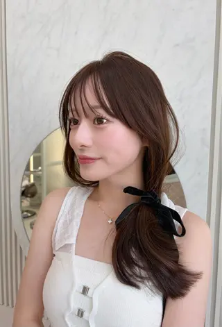 セミロング oto🤍×美髪× ゆるふわレイヤーのヘアスタイル