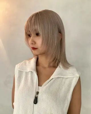 カラー GAN /ダメージレスカラーのヘアスタイル