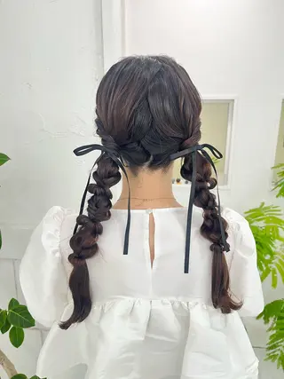 ヘアアレンジ 韓国ヘア🇰🇷 ♡fuminaのヘアスタイル