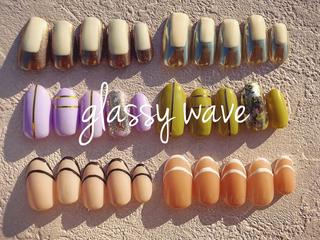ネイル glassy waveのネイルデザイン