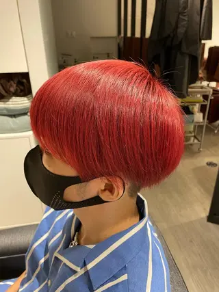 ショート カラー メンズ key キーのヘアスタイル