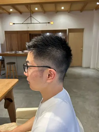 ショート メンズ 佐藤 悠生 メンズパーマ.カットのヘアスタイル