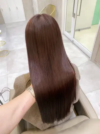 セミロング カラー ヘアアレンジ 赤み消し🫧韓国ヘア 🫧藤岡誠也のヘアスタイル
