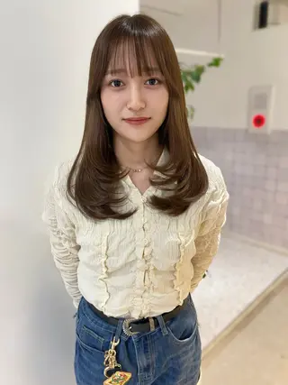 カラー RISAKO レイヤーカット🎀のヘアスタイル