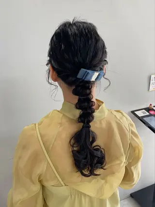 ヘアアレンジ メンズモテパーマ💙 fuwaのヘアスタイル