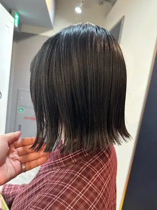 ショート 縮毛矯正+モテカラー 🎀✨MIHOのヘアスタイル