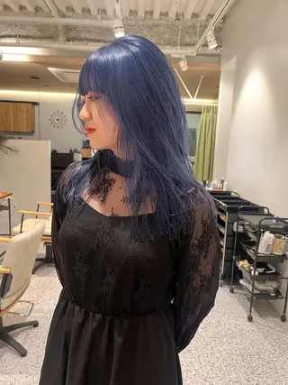 ミディアム カラー ヘアセット🎀パーマ Tsubasaのヘアスタイル